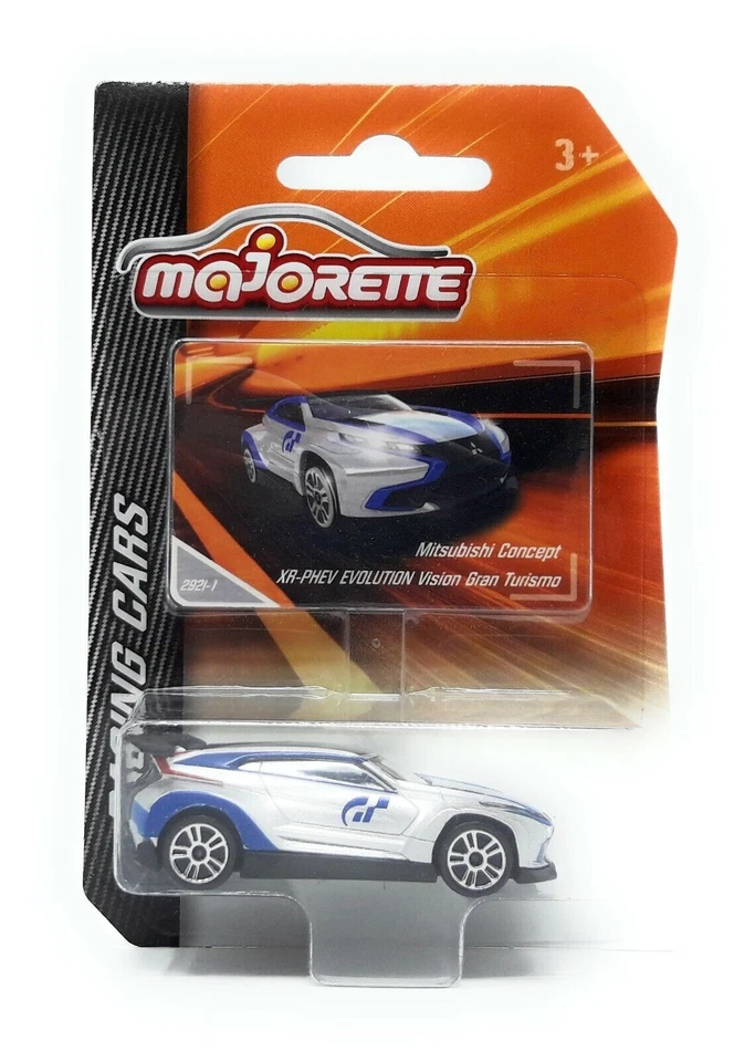 Majorette Racing Serie Mitsubishi Concept XR PHEV Evo GT 1/64 Model Car metallo - Immagine 1 di 1