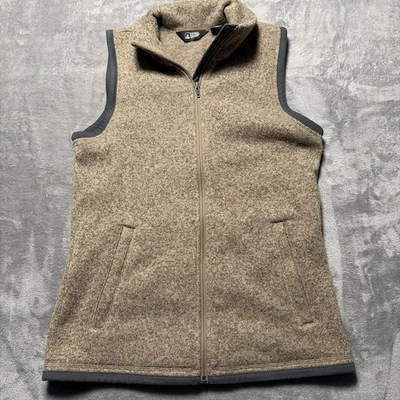 Eastern Mountain Sports Polyester Vest Women’s Outdoor Full Zip Tan - Image 1 of 4