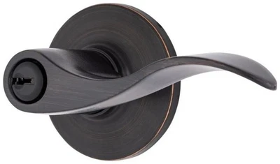 Juego de entrada con llave de palanca tradicional Brinks E2418 Raleigh - bronce toscano Foto 1 de 4