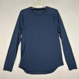 Lululemon Mens Small License To Train Drysense Long Sleeve Shirt Navy Blue - Picture 1 of 5