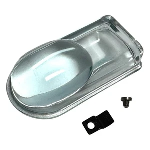 Singer Sewing Machine 401A Part 172276 - GLASS SHROUND LENS w/ Bracket & Screw - Picture 1 of 2