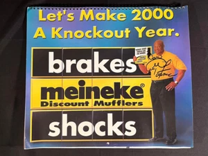George Foreman Autographed Meineke Calendar fm 2000 - NOS - Picture 1 of 7