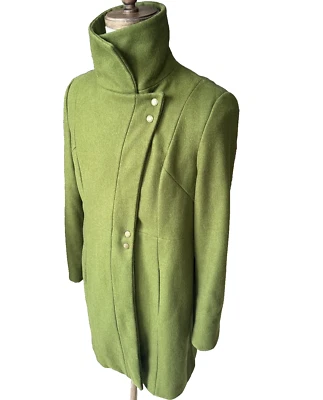 Guess Retro 90's Green Wool Womens VINTAGE Snap Peacoat Pink Jacket XL - Image 1 of 4