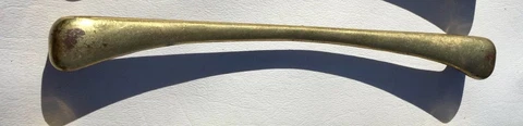 6 5/8" centers antique hardware brass MCM mid century modern Cabinet drawer pull Cover
