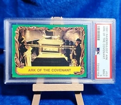 1981 TOPPS RAIDERS OF THE LOST ARK CARD - #53 INDIANA JONES - POP 10 / PSA 9 - Image 1 of 3