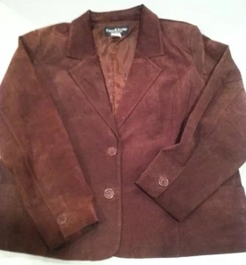 Women's 18 Russell Kemp Brown Suede Jacket - Picture 1 of 12