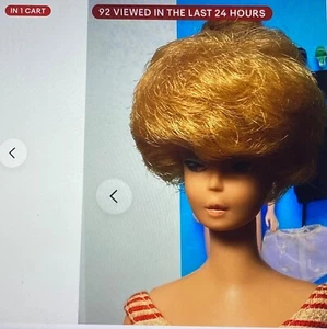 *NEUWERTIG* VINTAGE 1964 BARBIE DOLL with BLONDE BUBBLE CUT HAIR: Mattel Doll #850 - Bild 1 von 24