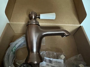 Milano Elizabeth-Single Lever Mono Basin mixer Oil Rubbed Brass 076089 - Picture 1 of 4