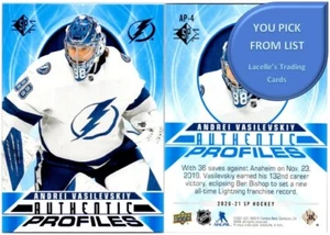 2020-21 Upper Deck SP Hockey NHL Cards AUTHENTIC PROFILES AP- U-Pick From List - Bild 1 von 9