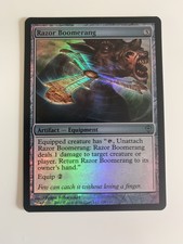 Razor Boomerang FOIL Worldwake NM Artifact Uncommon MAGIC MTG CARD