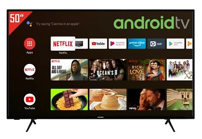 Telefunken XU50AJ600 50 Zoll Fernseher 4K UHD Android TV Prime/Netflix - Bild 1 von 4