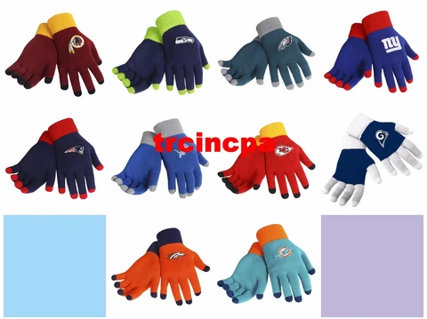 Forever Collectibles - NFL - Solid Stretch Knit Texting Gloves - Pick Your Team Cover