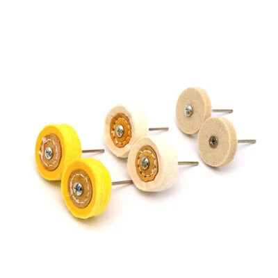WOOL FELT COTTON CLOTH BUFFING POLISHING WHEEL MOP 2" 50MM DIAMETER For DREMEL - Image 1 of 4