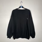 PUMA Vintage Sweatshirt Pullover Black Embroidered Logo - Size 2XL