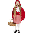 Little Gilrs Costum Fancy Dress Red Riding Hood Large/Medium World Book Day Week
