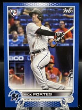 2022 Topps Series 2 NICK FORTES Blue Parallel SP RC #333 - Miami Marlins