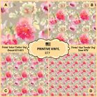 Peony Flowers Pattern Printed Htv, Oracal651, Siser, Craft Vinyl- 077
