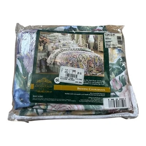 Vintage Glynda Turley USA Made Bedding Coordinate Flower Garden Valance NEW - Picture 1 of 8