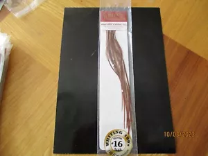whitings 100s saddle hackle brown size 16s enough to tye 100 fly tying - Picture 1 of 1