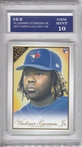 Tarjeta de novato Vladimir Guerrero Jr. gema como nueva 10 $$ Blue Jays 2019 TOPPS GALLERY RC - Imagen 1 de 1