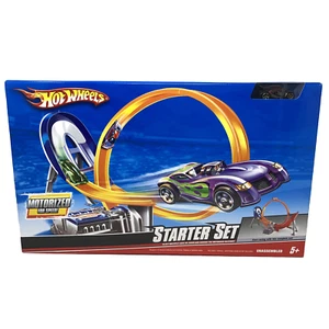 HOT WHEELS STARTER SET MOTORIZED FOR SPEED ONE CAR INCLUDED NEW SEALED - RARE - Picture 1 of 7