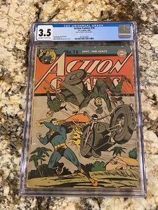 ACTION COMICS #76 DC 1944 CGC 3.5 OW/WH PS CLASSIC GOLDEN AGE SUPERMAN WAR COVER - Picture 1 of 3