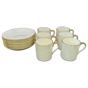 Tiffany & co staffordshire Porcelain Tea Cups and Saucers, 12 Pieces - Picture 1 of 14