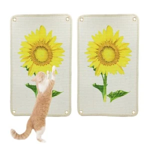 Cat Scratch Mat 23.6 X 15.7 Inch Natural Sisal Cat Scratching Pad Cat Wall Sc... - Picture 1 of 6