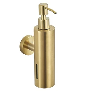 Stainless Steel Brushed Gold Soap Dispenser Bathroom Soap Hand Liquid Pump - Bild 1 von 6