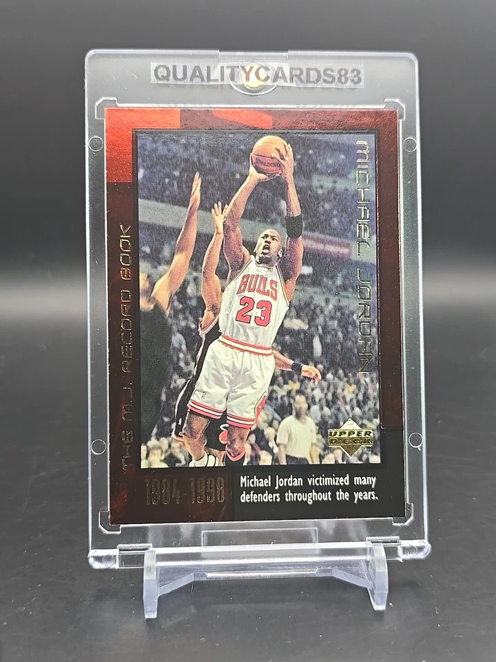 MICHAEL JORDAN 1999 UPPER DECK INSERT CARD WITH CASE NBA CHICAGO BULLS - Image 1 of 4