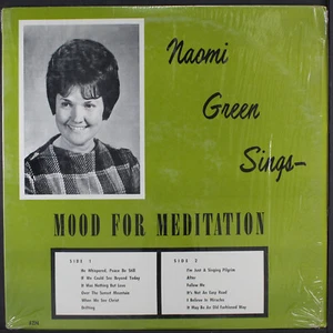 NAOMI GREEN: sings mood for meditation NONE 12" LP 33 RPM - Picture 1 of 2