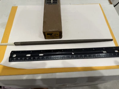 New Vintage Heller 10” Round File, Second Cut - Image 1 of 4