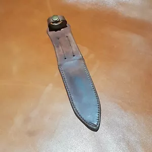 Leather Dagger Sheath for 10-inch Knife WW2 Military Bushcraft Outdoor Camping - Picture 1 of 5
