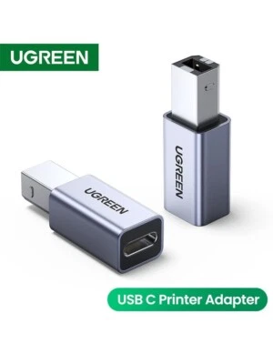 UGREEN USB Type C To USB B Printer Adapter For Hard Drive Base Fax Scan Machine - Image 1 of 4
