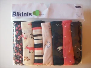 Old Navy Underwear Underpants Girls Bikinis 7pk Lucky Horseshoe S M L XL New - Picture 1 of 2