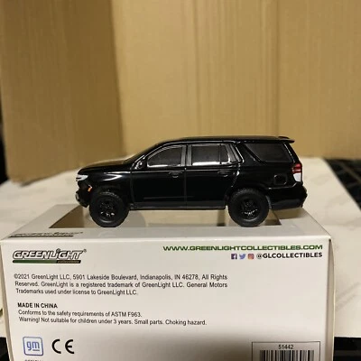Greenlight 1:64 2021 Chevrolet Tahoe PPV Blank Black New  - Image 1 of 4