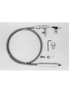 Lokar Kickdown Cables For T400 Chev Polished Kits (KDP-2400HT) - Picture 1 of 12