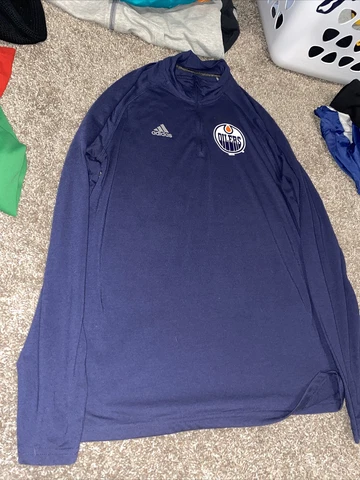Edmonton Oilers Adidas Lightweight Jacket Men’s Medium M Cover