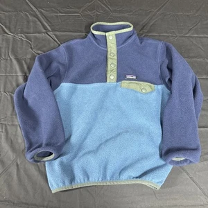 Patagonia Jacket Boys S 7 8 Fleece Snap T Sweater Outdoors Pullover Synchilla - Picture 1 of 5