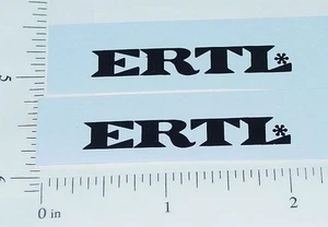 Coppia adesivi logo testo nero porta Ertl Fleetstar ET-018B - Foto 1 di 1