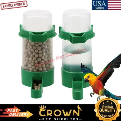 Alimentador automático bebedero para pájaros interior/exterior colgante para loros periquito cacatúa Foto 1 de 4