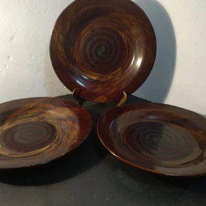 Sakura Port Of Call Tortoise Shell 3 Dinner Plates - Picture 1 of 24