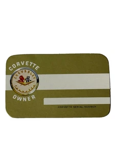 1957-1962 Corvette GM Issue Owner Card Glove Box Owner Manual Card - Picture 1 of 3