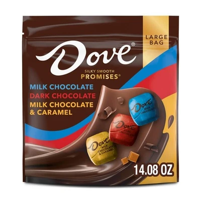 DOVE PROMISES Milk & Dark Chocolate Christmas Candy Assortment 14.08 oz Bag - Image 1 of 4