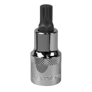 SBS014 Sealey Spline Socket Bit M9 1/2" Sq Drive [Sockets Individual] - Picture 1 of 14