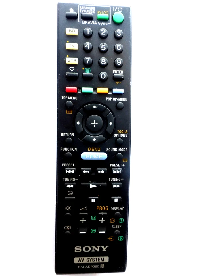 SONY BLU-RAY HOME THEATRE SYSTEM REMOTE CONTROL RM-ADP060 for BDVE780W BDVE980W - Image 1 of 1