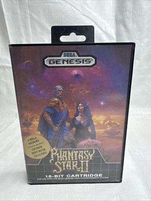 FREE SHIPPING - Sega Genesis Phantasy Star II CASE & MANUAL ONLY - NO GAME - Image 1 of 4