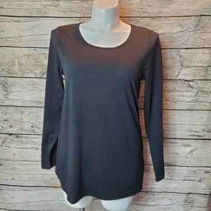 Top Lularoe Lynnae Negro Manga Larga Talla XL NUEVO CON ETIQUETAS - Imagen 1 de 5