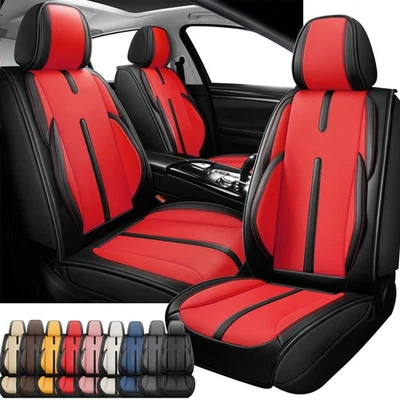 For KIA Car Seat Cover Full Set Leather Front Rear Protector Cushion PAD 5-Seat - Image 1 of 4