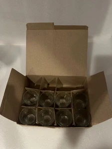 Set of 8 Shot Glasses, Clear with Some Writings - Picture 1 of 6
